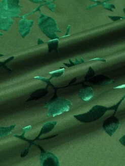 Green 1930s Floral Vintage Dress -Women's Fashion Sales 001 8