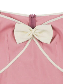 Pink 1950s Sweetheart Collar Bow Swing Dress -Women's Fashion Sales 05 50ab5385 cd02 4d3e 99b5 421f85bf7fd0