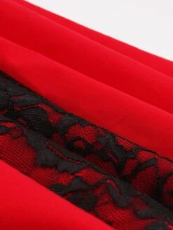 1980s Halloween Lace Patchwork Swing Dress -Women's Fashion Sales 12957640660 2087646882