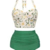 [Plus Size] 1950s Floral Halter Lace-up Bikini Set -Women's Fashion Sales 1J2A3623 2 737ef6a6 0d02 42e8 9198 3f9c9ba2c9dc