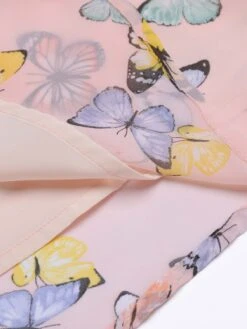 Light Pink Butterfly Strap Lace-up Vintage Dress -Women's Fashion Sales 1J2A8062