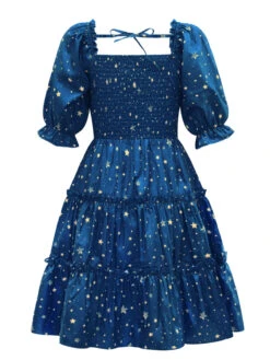 Blue 1950s Christmas Starry Sky Cake Lantern Parent-Child Dress -Women's Fashion Sales 1 1683c00c d01f 4f83 91b4 32ad2064b718