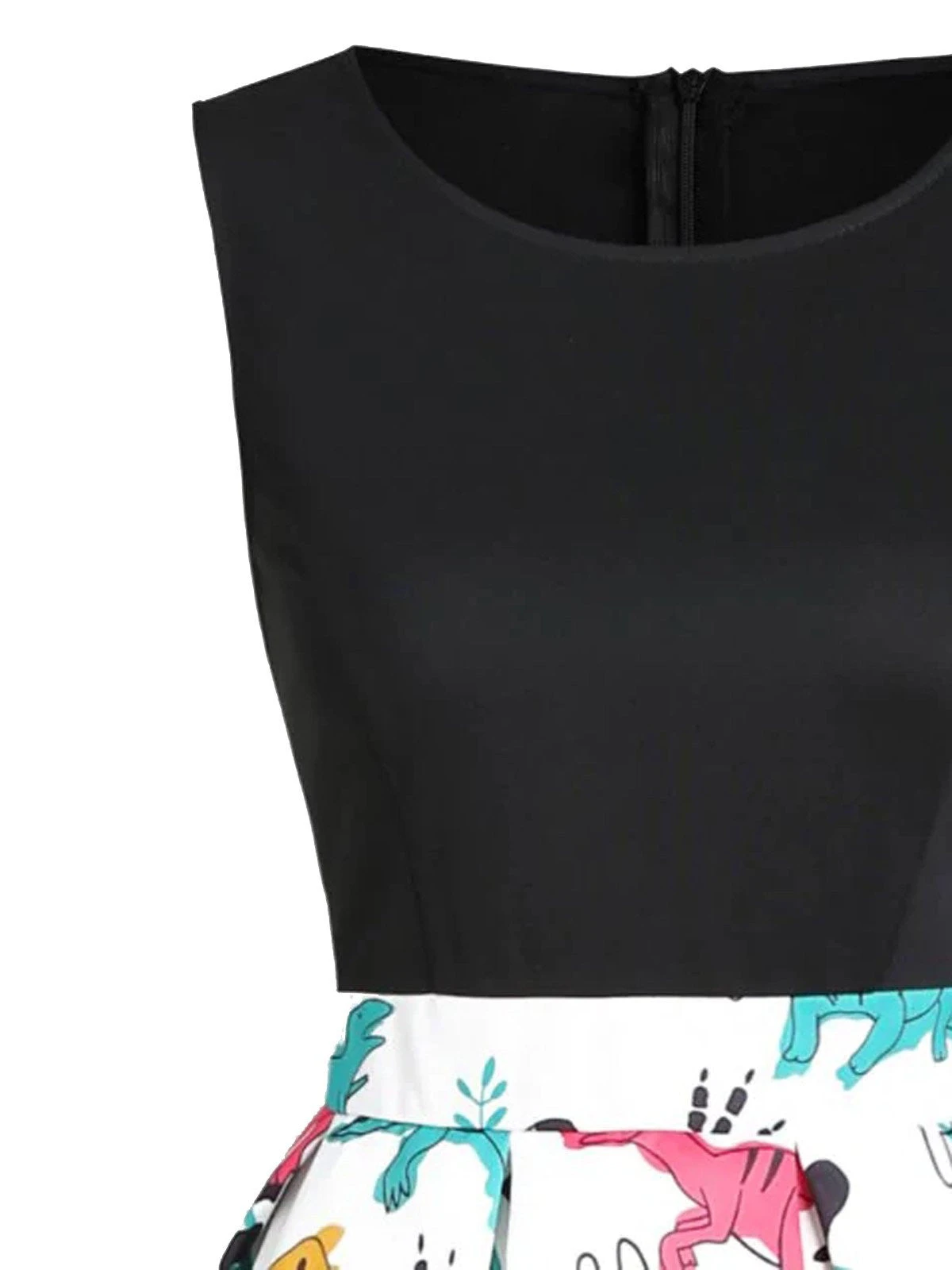 1950s Dinosaur Flare Dress 5 1950s Dinosaur Flare Dress - Image 3