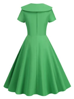 1950s Solid Lapel Swing Dress -Women's Fashion Sales 47 9bf3cedf 3b1c 42cd ab9a 8263a7020abb