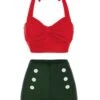 [Pre-Sale] Red 1950s Bow Halter Bikini Set -Women's Fashion Sales 4 1f4f1b7b 306f 45f3 bc62 b5e9cbd7f152