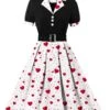 [Plus Size] 1950s Color Block Polka Dots Lapel Dress -Women's Fashion Sales 5 6797a5b5 48cb 452a a3eb 9cb5a8ce263e