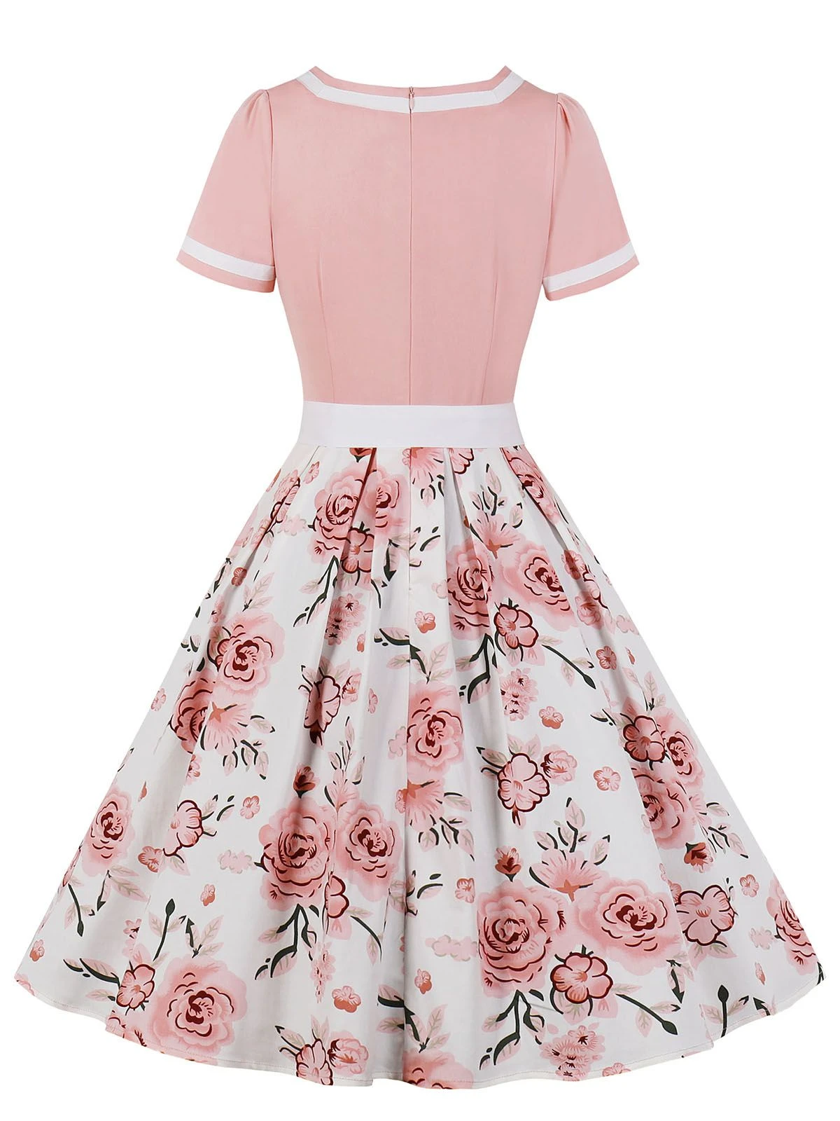 1950s Floral Patchwork Swing Dress 16 1950s Floral Patchwork Swing Dress - Image 14