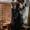 Black 1920s Sequin Maxi Flapper Dress -Women's Fashion Sales ALEX6222 4bbdfab6 dae1 48a7 9a83 a1a86a17c9eb