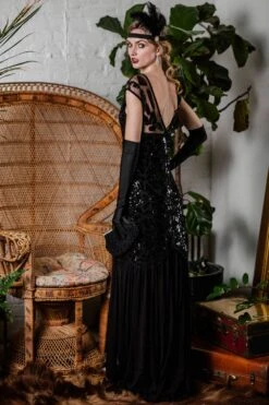 Black 1920s Sequin Maxi Flapper Dress -Women's Fashion Sales ALEX6239 ad794f1c 2861 4afa 8599 76d5631fb5e4