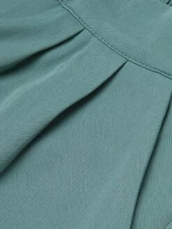 Mint Green 1950s Solid Pleating Decorative Pocket Shorts -Women's Fashion Sales D69A4904