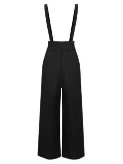Black 1930s Solid Suspender Pants -Women's Fashion Sales IMG 8189 5797a129 3f41 43e9 bf34 f9f9a8577b52