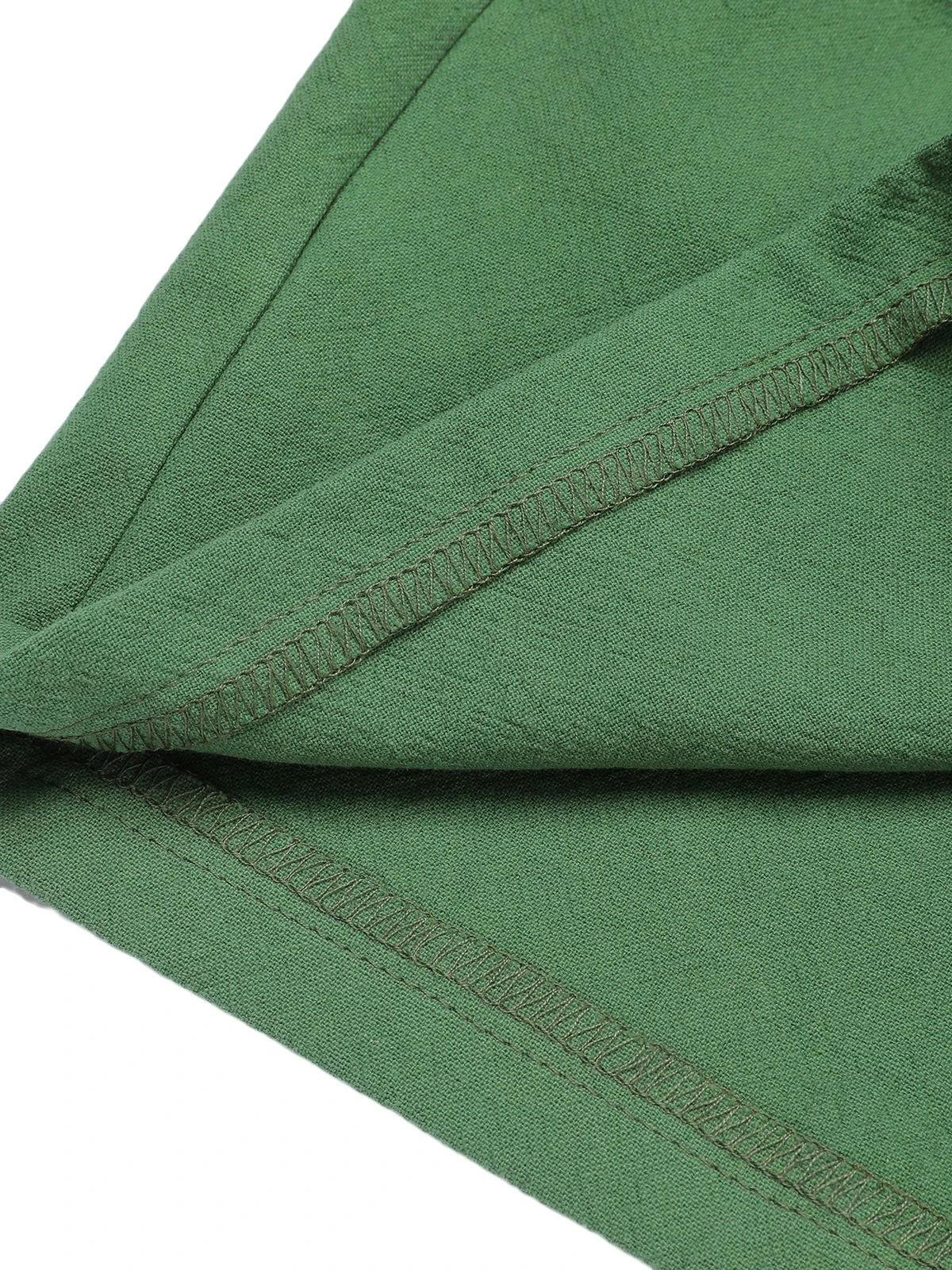 Dark Green 1960s Solid Vintage Shorts 10 Dark Green 1960s Solid Vintage Shorts - Image 8