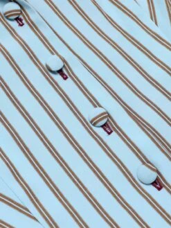 2PCS 1950s Blue Stripes Patchwork Blouse & Red Solid Shorts -Women's Fashion Sales SCH000796 5 compressed 49b6dbfb 038b 40f7 81d1 595fb89d4918