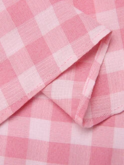 2PCS 1950s Pink Plaid Skirt & Romper With Belt -Women's Fashion Sales SCHL000092 5 2c6fc06a ac09 4100 b18d f49701d8e361