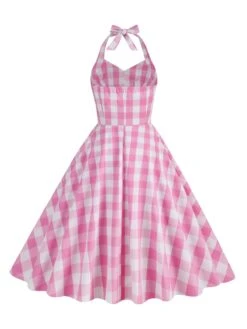 2PCS Parent-child Outfit-1950s Plaid Halter Swing Dress -Women's Fashion Sales SCHL000115 P 3 c7c0b758 a4f2 4f29 8439 9499f51c2d36
