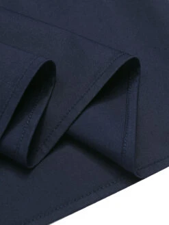 Dark Blue & White 1940s Sailor Collar Dress -Women's Fashion Sales SCHL000613 4