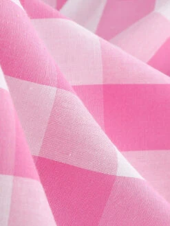 1950s Plaid Bow Lapel Swing Dress 16 1950s Plaid Bow Lapel Swing Dress -Women's Fashion Sales SCHL001476 LP 6