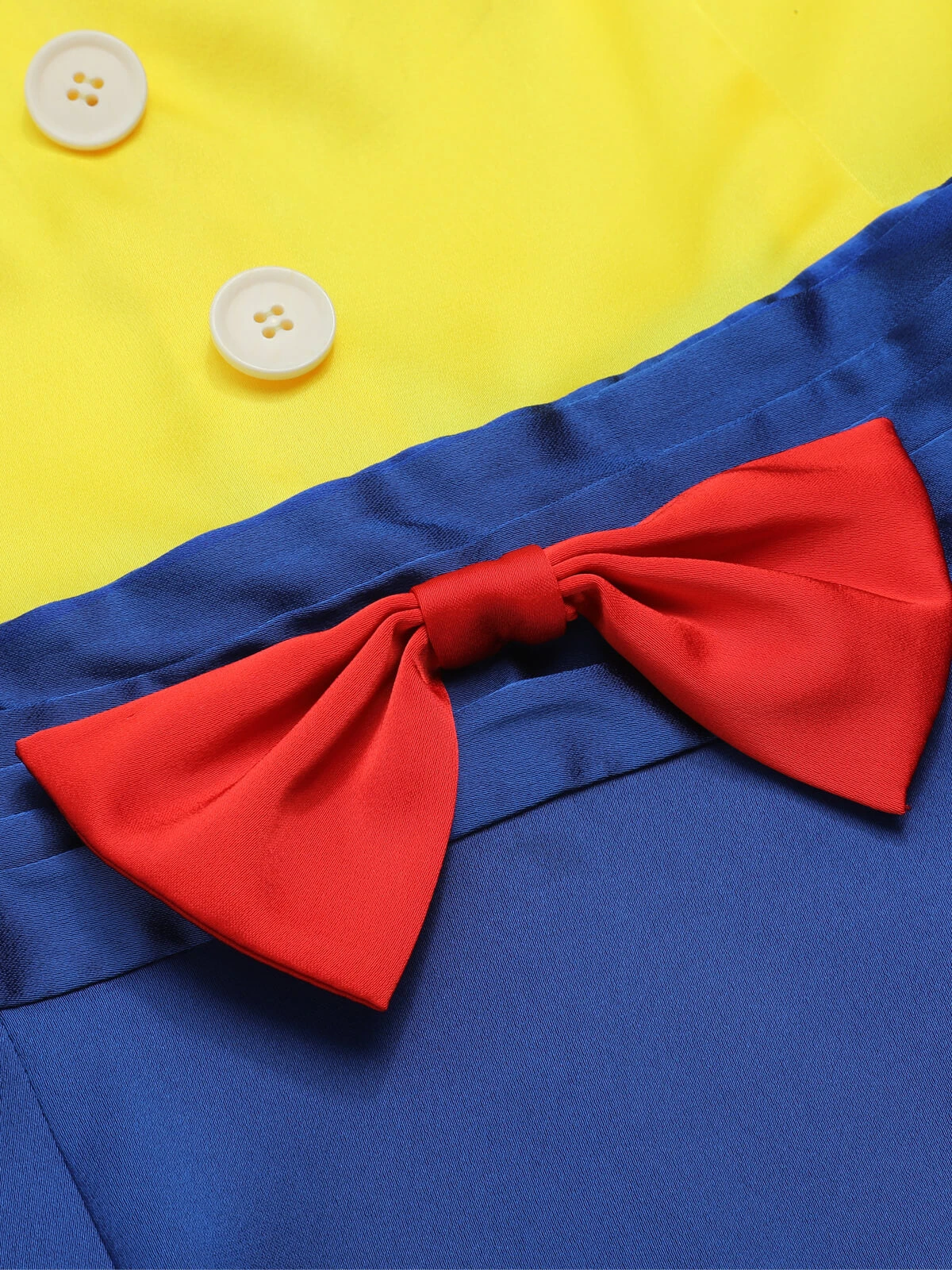 Yellow & Blue 1960s Bow Strap Pencil Dress 7 Yellow & Blue 1960s Bow Strap Pencil Dress - Image 5