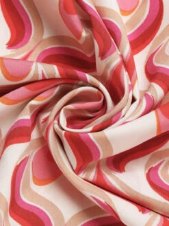 Red 1960s Heart Op Art Wide-Leg Pants -Women's Fashion Sales SCHL002340 5