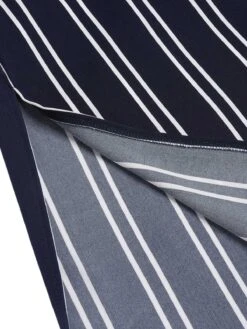 Navy Blue 1940s Stripes Wide-Leg Pants -Women's Fashion Sales SCHL002341 5 compressed