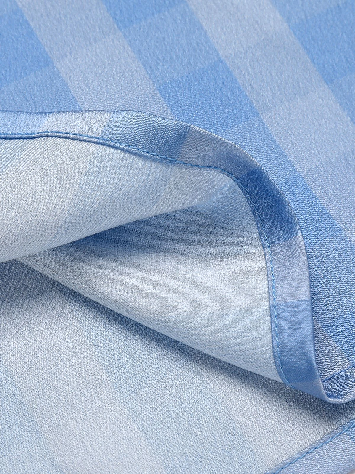 Blue 1950s Lapel Bow Decor Plaids Patchwork Dress 9 Blue 1950s Lapel Bow Decor Plaids Patchwork Dress - Image 7