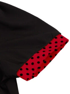 [Plus Size] 1950s Color Block Polka Dots Lapel Dress -Women's Fashion Sales SCHL002503 R 5 eb85cac4 3e0f 454c a6c3 2c5af48cd819