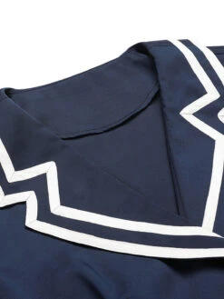 Dark Blue 1950s Sailor Style Double Breasted Dress -Women's Fashion Sales SCHL002511 5