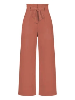 1950s Solid Hight Waist Wideleg Pants -Women's Fashion Sales SCHL002894 OR 2