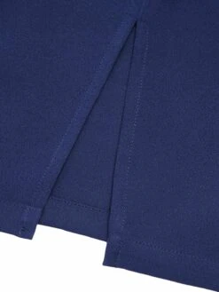 Blue 1960s Solid Back Split Pencil Skirt 14 Blue 1960s Solid Back Split Pencil Skirt -Women's Fashion Sales SCHL003227 5