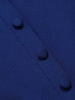 Blue 1950s Pleated Ruffles Vest Dress -Women's Fashion Sales SCHL003232 6 compressed