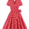 [Plus Size] 1950s Polka Dots Waist Tie Lapel Dress -Women's Fashion Sales SCHL003341 R 1 9e350b47 a378 48a1 b4f7 1e4baeb63ac9