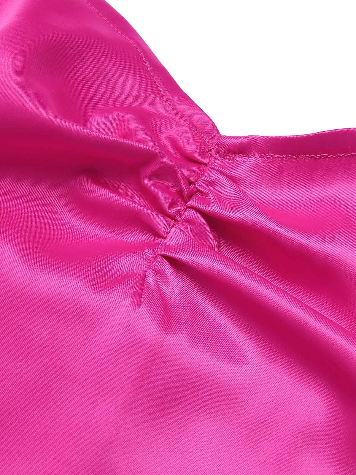 Pink 1960s Halter Sequined Wrap Dress 7 Pink 1960s Halter Sequined Wrap Dress - Image 5