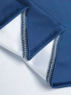 Blue 1940s One-Shoulder Plants Slit Dress -Women's Fashion Sales SCHL003531 6 compressed