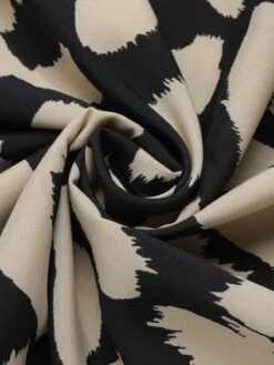 Black 1950s Leopard V-Neck Patchwork Dress -Women's Fashion Sales SCHL003551 6