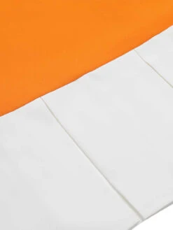 Orange 1960s Crew Bowknot Sleeveless Dress -Women's Fashion Sales SCHL003564 5 compressed