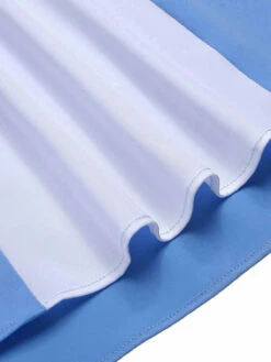 [Pre-Sale] Blue 1950s Spaghetti Straps Patchwork Dress -Women's Fashion Sales SCHL003567 5