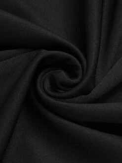 Black 1950s High-Waist Buttons A-Line Skirt -Women's Fashion Sales SCHL003614 5