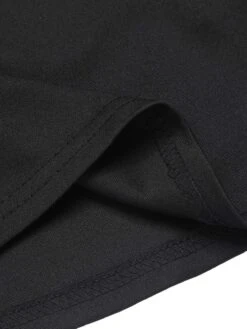 Black 1950s High-Waist Buttons A-Line Skirt -Women's Fashion Sales SCHL003614 6