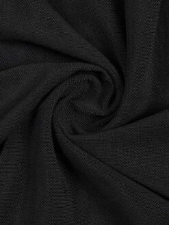 [Plus Size] Black 1960s Solid Dolman Sleeve Loose Cover Up -Women's Fashion Sales SCHL003676 1 5