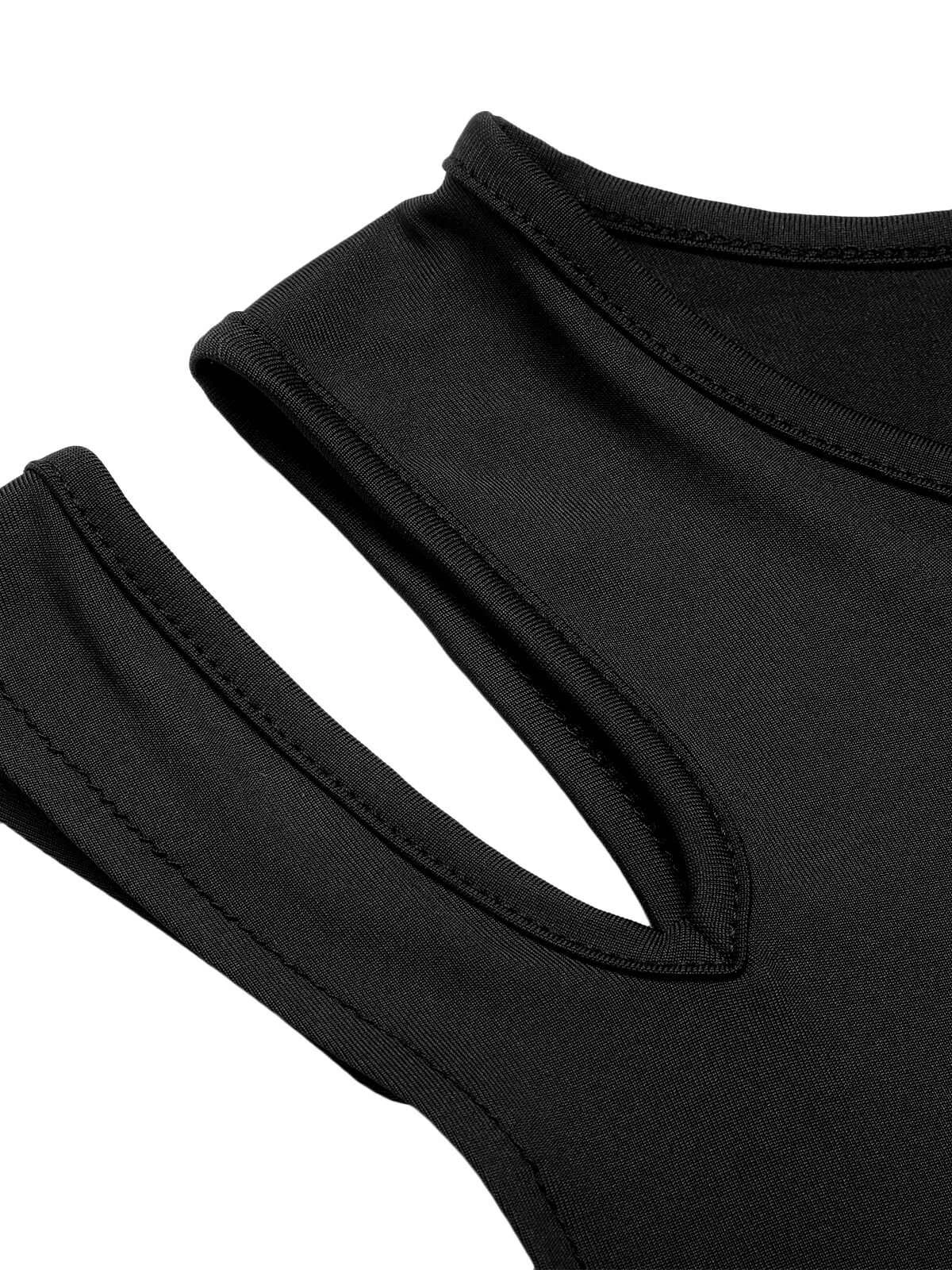 1950s Solid Patchwork Sleeveless Cutout Jumpsuit 15 1950s Solid Patchwork Sleeveless Cutout Jumpsuit - Image 13