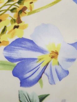 1950s Flowers Cowl Neck Patchwork Dress 13 1950s Flowers Cowl Neck Patchwork Dress -Women's Fashion Sales SCHL003727 4