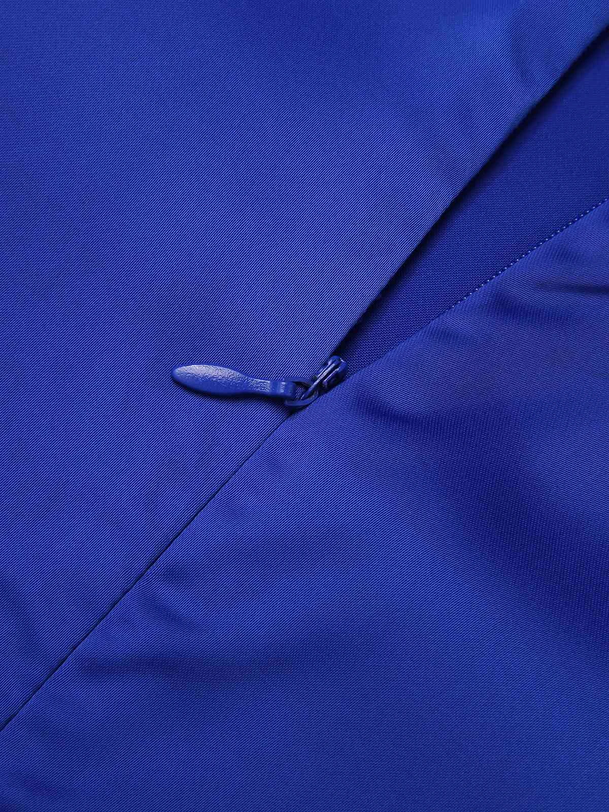 1950s Flowers Cowl Neck Patchwork Dress 9 1950s Flowers Cowl Neck Patchwork Dress - Image 7