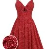 Red 1950s Spaghetti Strap Heart Print Dress -Women's Fashion Sales SCHL003762 01 compressed