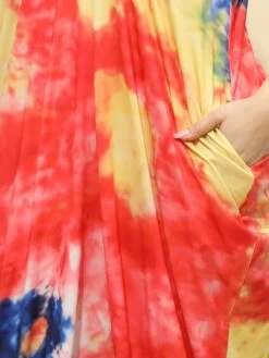 [Plus Size] 1960s Spaghetti Strap Floral Tulip Dress -Women's Fashion Sales SCHL003773 MC 1 1