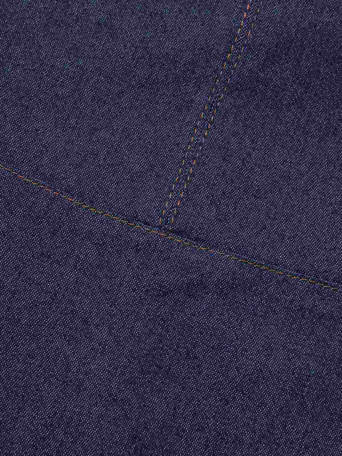 Blue 1960s Solid Square Neck Cowboy Dress 8 Blue 1960s Solid Square Neck Cowboy Dress - Image 6