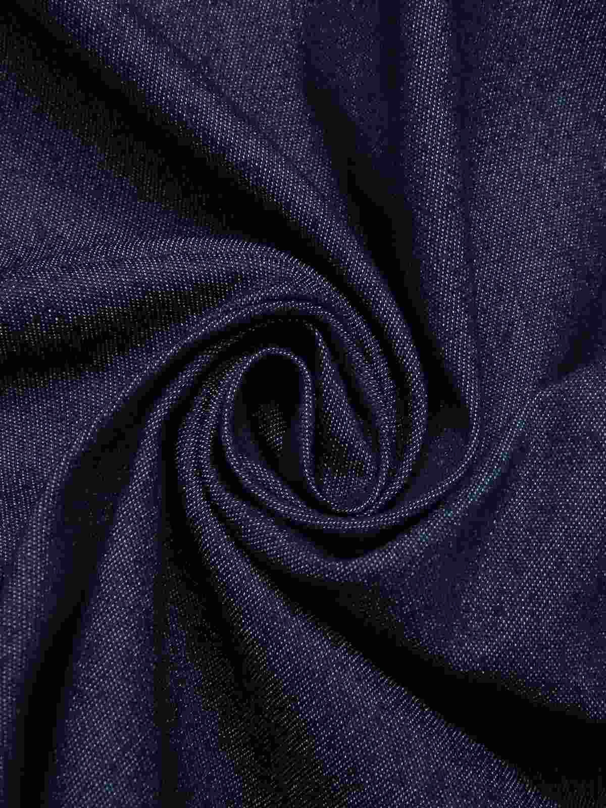 Blue 1960s Solid Square Neck Cowboy Dress 9 Blue 1960s Solid Square Neck Cowboy Dress - Image 7