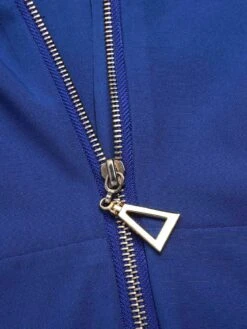 Dark Blue 1940s Pockets Lapel Romper 14 Dark Blue 1940s Pockets Lapel Romper -Women's Fashion Sales SCHL003873 5