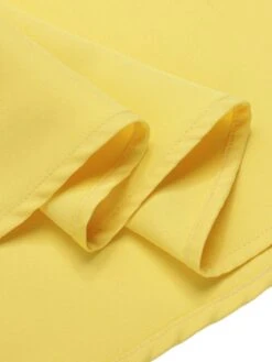 [Pre-Sale] Dark Blue & Yellow 1950s Solid Boat Neck Dress -Women's Fashion Sales SCHL003994 5