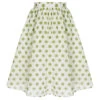 Green 1940s Schiffon Polka Dots Skirt -Women's Fashion Sales SCHL004004 1