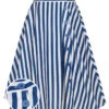 Blue 1940s Stripe Buttoned A-Line Skirt 2 Blue 1940s Stripe Buttoned A-Line Skirt -Women's Fashion Sales SCHL004005 01
